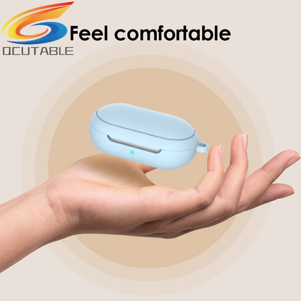 Vỏ bảo vệ hộp sạc tai nghe Samsung Galaxy Buds Plus bằng silicone kèm móc khóa