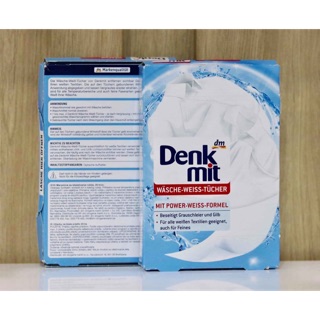 Hộp 20 miếng giặt tẩy trắng quần áo Denkmit