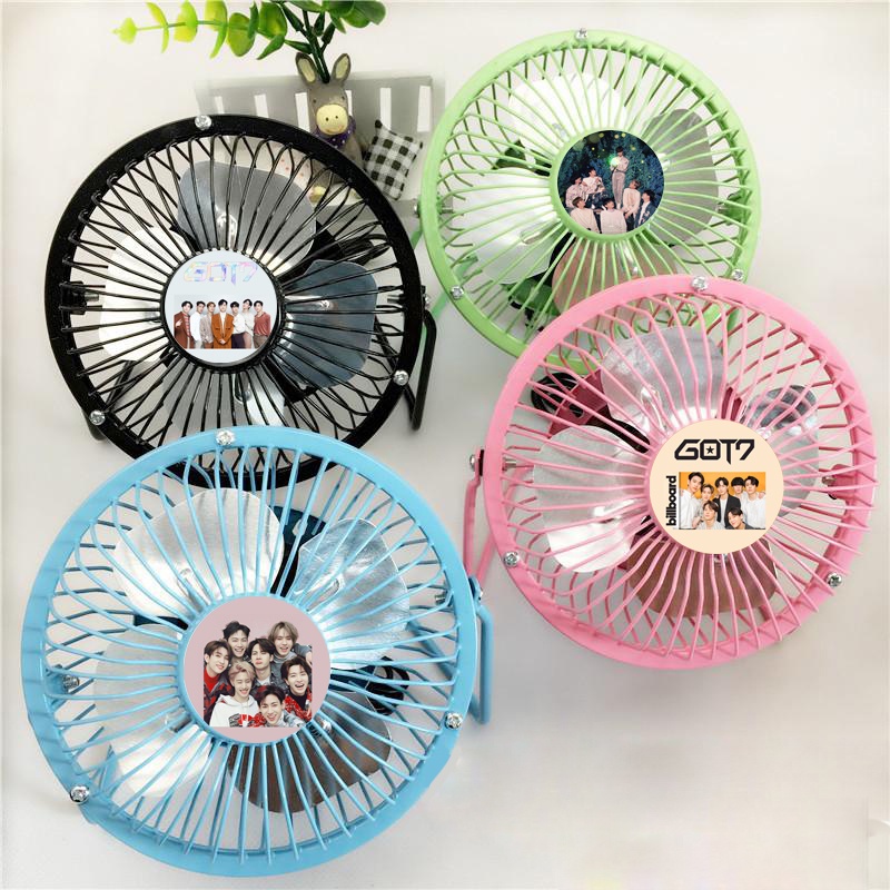 Quạt Trần tình lệnh TFboys GOT7 ITZY MAMAMOO RED VELVET QSD23 quạt cắm cổng USB quạt để bàn để giường trẻ em
