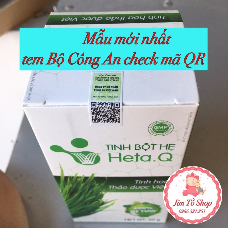 [100% Hết Táo Bón] Tinh bột hẹ Heta Q hỗ trợ táo bón, biếng ăn ở trẻ nhỏ