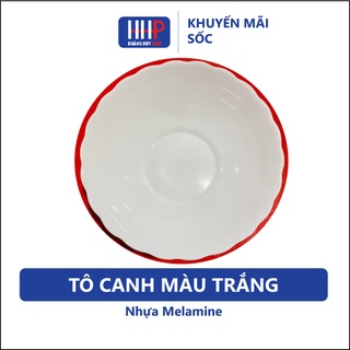 Sale 20% - tô bún, canh màu trắng nhựa melamine