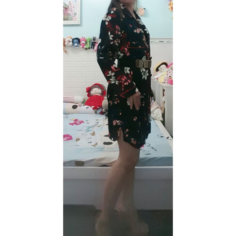 Thanh lý đầm hoa somi dưới 60kg, chất  dày đẹp