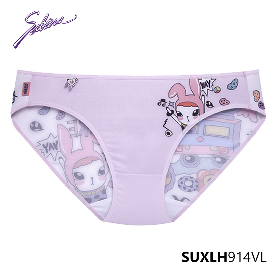 Combo Áo Lót Mút Vừa Cup Ngang Và Quần Đồng Bộ Phối Hoa Văn Ano Collection By Sabina SBXLH914WH+SUXLH914VL | BigBuy360 - bigbuy360.vn