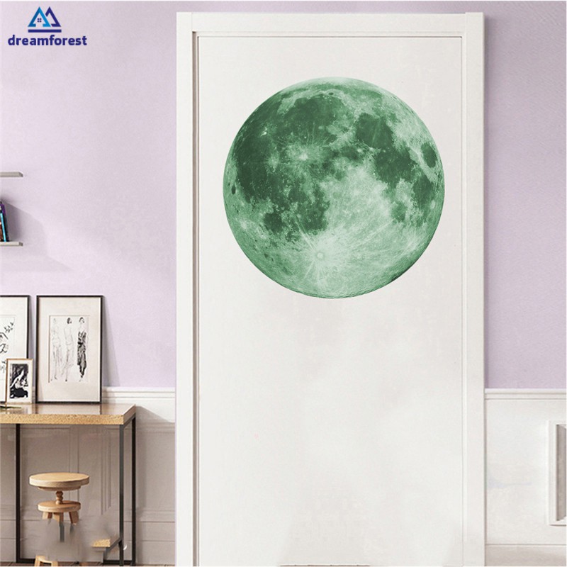 Miếng Dán Tường Dạ Quang Hình Mặt Trăng 3d 12cm/20cm | BigBuy360 - bigbuy360.vn