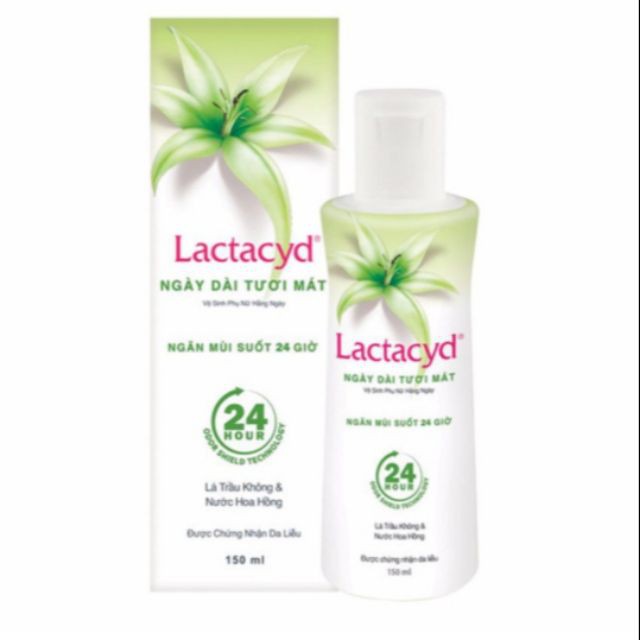 Dung Dịch Vệ Sinh Phụ Nữ Lactacyd Ngày Dài Tươi Mát Tinh Chất Lá Trầu Không 150ml