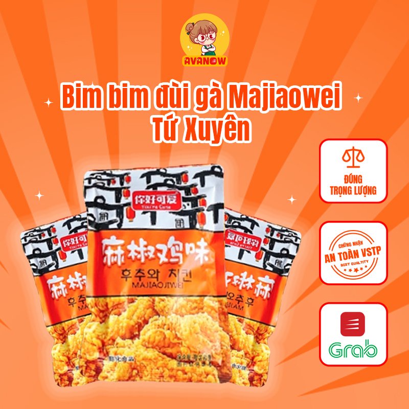 Bim bim đùi gà Majiaowei Tứ Xuyên 500g 🍣 Avanow 🍣 đồ ăn vặt ngon | BigBuy360 - bigbuy360.vn