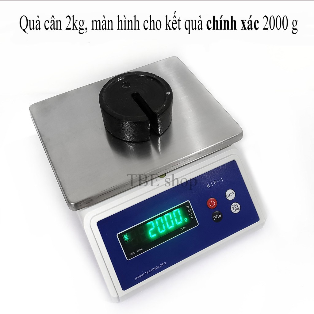 Cân Điện Tử 30kg Chống Nước KIP 1 Chính Xác Cao Dùng Cân Hải Sản