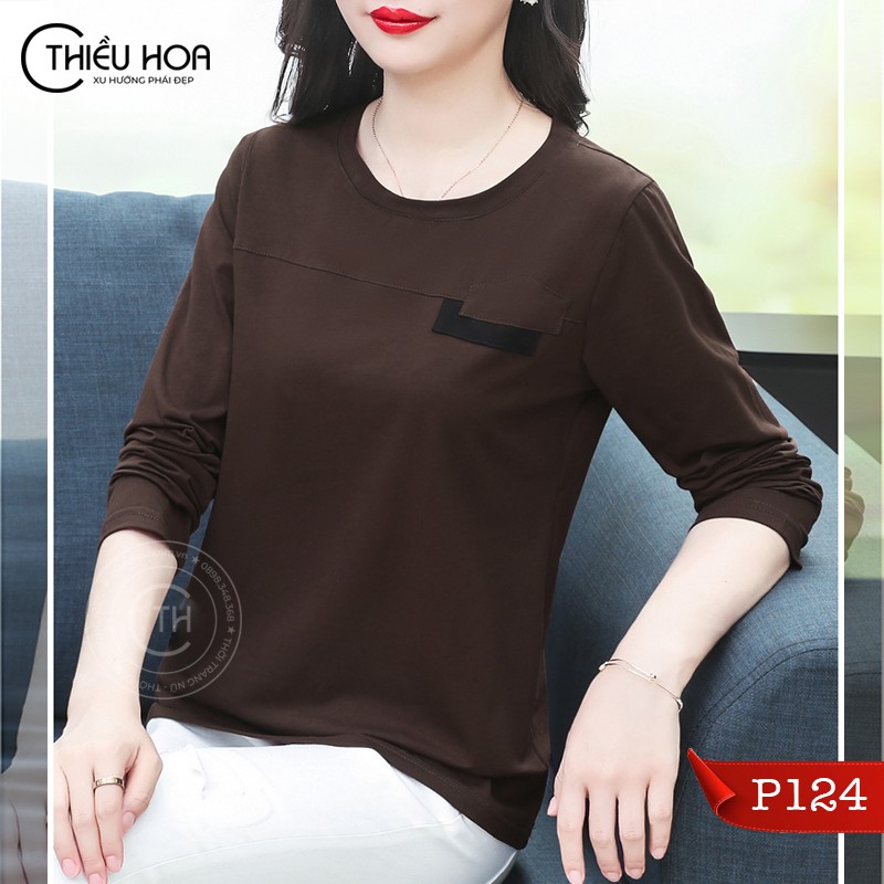 Áo Thun Tay Dài Nữ Thiều Hoa P124