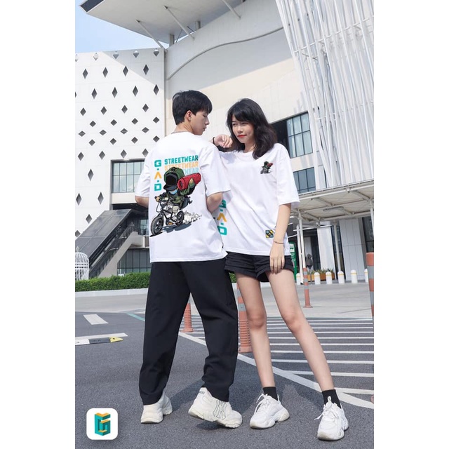 Áo thun tay lỡ local brand GAD racing boy, phông rộng cổ tròn 100% cotton cotton unisex nam nữ, hàng chính hãng cao cấp