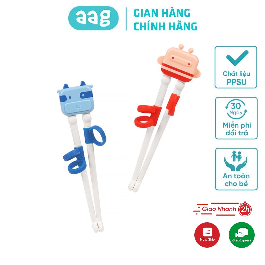 Đũa tập ăn xỏ ngón cho bé AMOBABY323