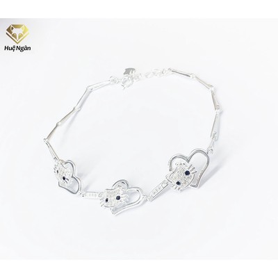 Lắc tay bạc 925 Huệ Ngân - Cat and heat RYB140065