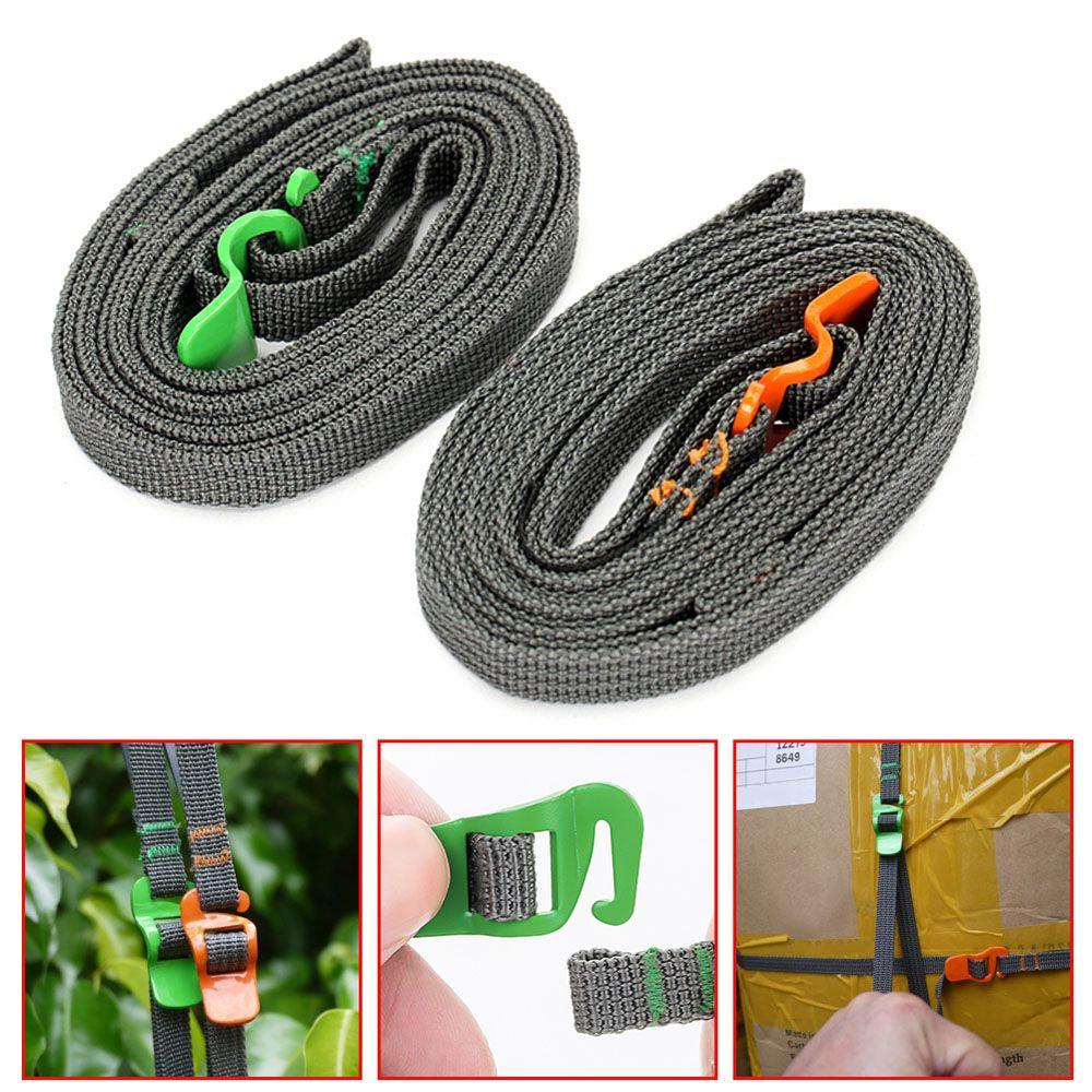 Dây Buộc Hành Lý Bằng Nylon Bền Kèm Khóa Cam Tiện Dụng Mang Theo Du Lịch Cắm Trại