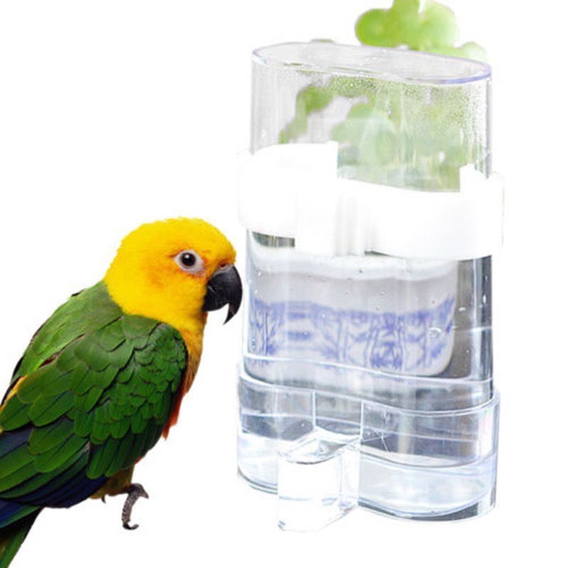 Bình đựng nước/thức ăn tự động nhựa trong cho thú cưng.