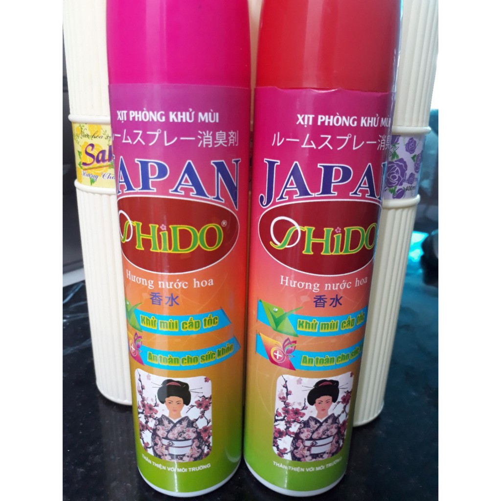 Xịt Phòng Cao Cấp Oshido 330ml và Sake 400ml