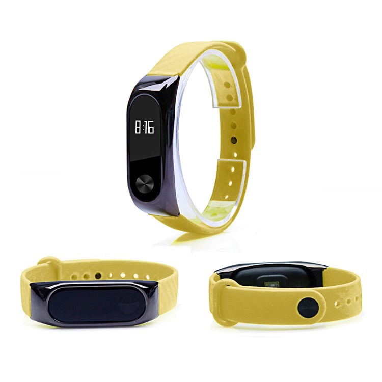 Dây đeo đồng thay thế bằng silicone cho for Xiaomi Mi Band 2