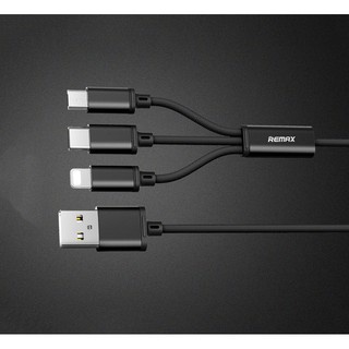 Dây Cáp Sạc 1 ra 3 Sạc Chùm Ô tô Có Sạc Nhanh Chân Lighling, micro typc