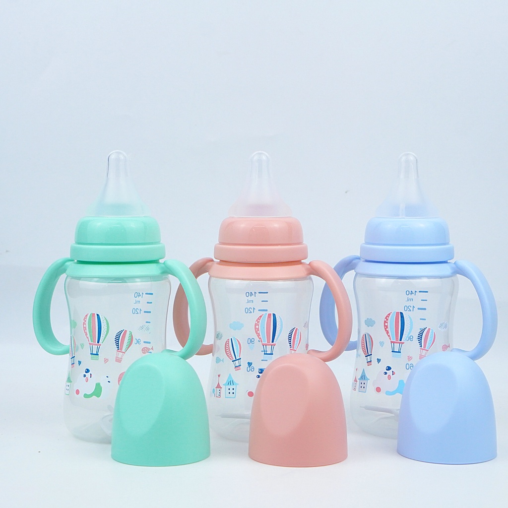 Bình Sữa PP  dung tích 180ml 240ml có tay cầm GB-Baby Chính Hãng