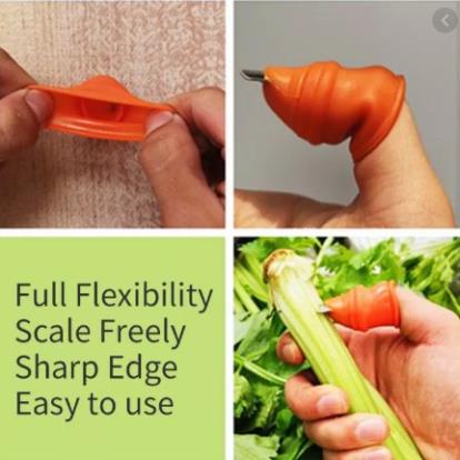Ngón Cái Bấm Cắt Rau Củ - Nạo Gọt Tiện Lợi Chống Bẩn Móng Tay