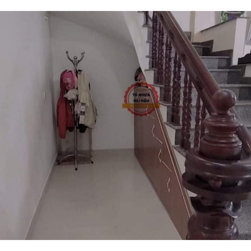 Tủ cầu thang kết hợp đựng giày và áo nắng tiện lợi - Tủ Nhựa Hải Hậu - Chỉ giao tại Hải Hậu, Xuân Trường, Giao Thủy