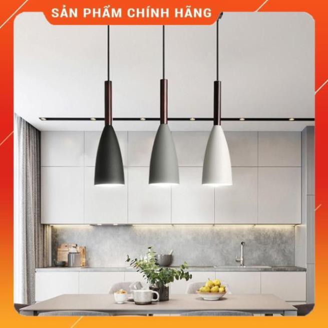 Đèn thả bàn ăn thiết kế đơn giản sang trọng sơn tĩnh điện