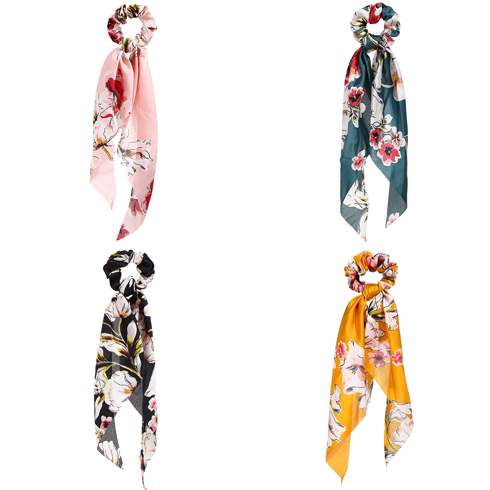 Dây Buộc Tóc In Hoa Thời Trang Nữ