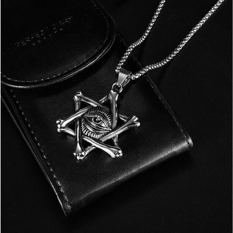Vòng cổ dây chuyền màu bạc nam nữ unisex Titan Merin Accesories đẹp phụ kiện thời trang - Vòng cổ David