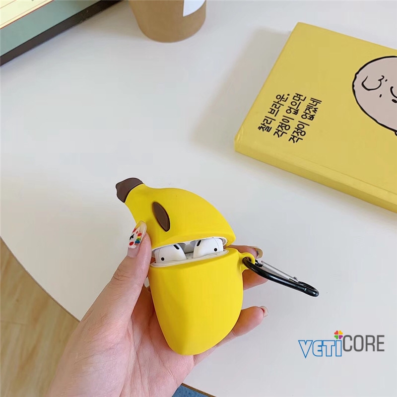 Vỏ bọc bảo vệ hộp đựng tai nghe Airpod hình 3D xinh xắn | BigBuy360 - bigbuy360.vn