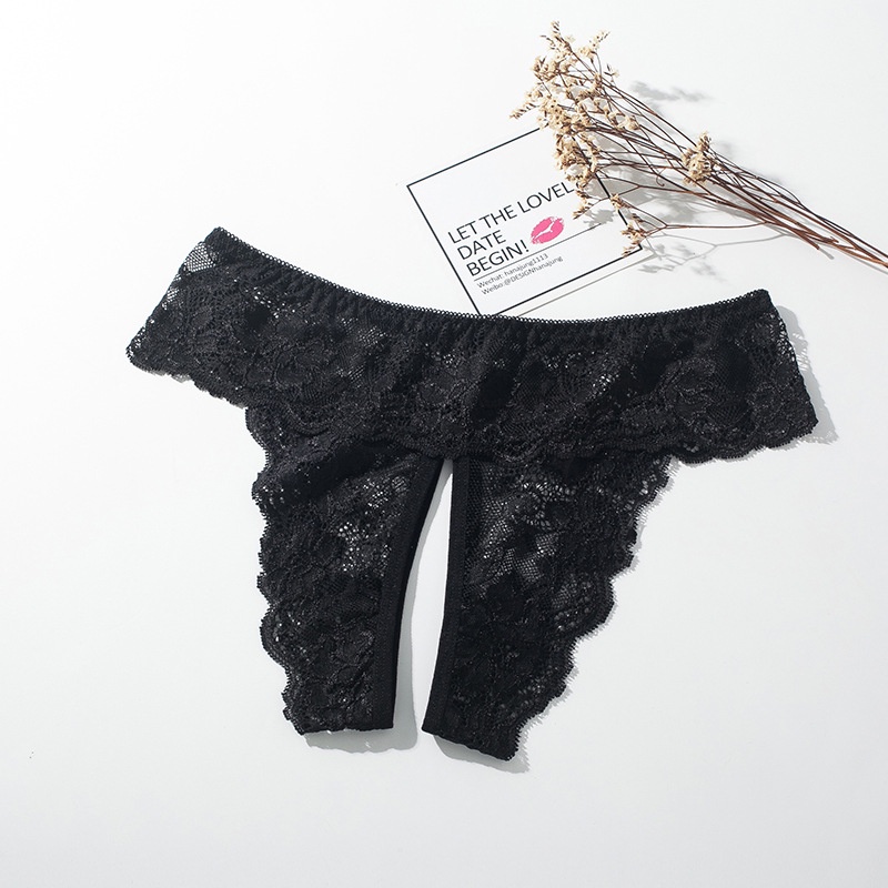Quần lót ren hở đáy Luly Shine, quần lọt khe sexy có bigsize mã Q63