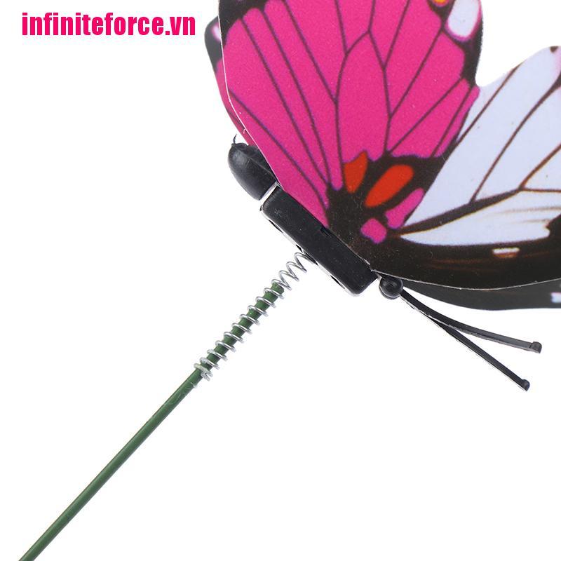 Bộ 10 Chậu Hoa 5xin Hình Bướm Nhiều Màu Sắc Trang Trí Vườn