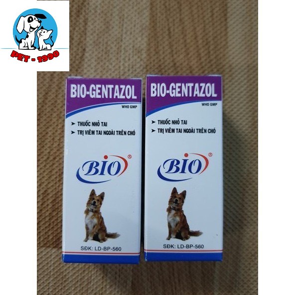 Dung Dịch Nhỏ Tai BIO Gentazol 10ml Đặc Tr.ị Viêm Tai Ngoài Cho Chó Mèo