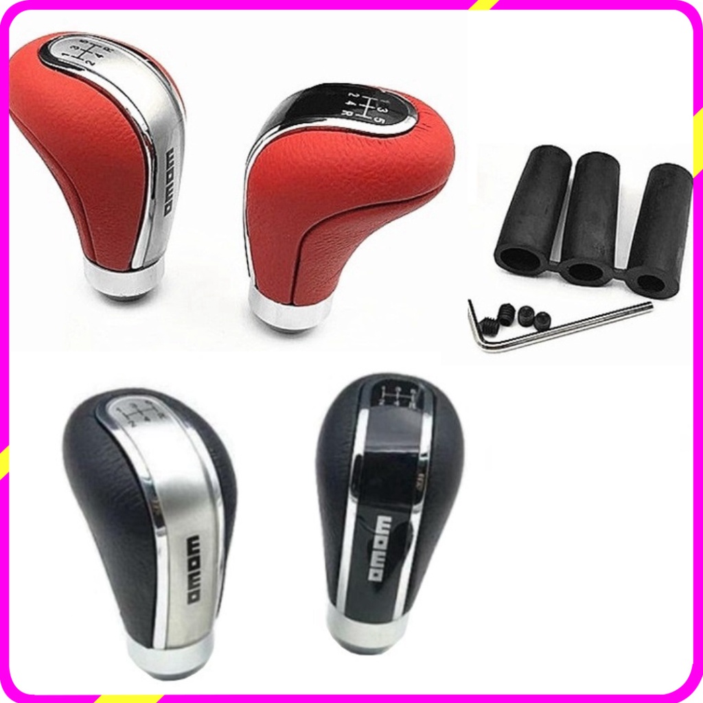 Tay nắm cần số sàn lắp cho các loại xe ô tô, Universal Car Leather Gear Shift Knob