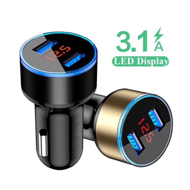 Tẩu sạc nhanh quick charge 3.0 cho ô tô xe hơi 2 cổng usb dùng nguồn 12v 24v | BigBuy360 - bigbuy360.vn