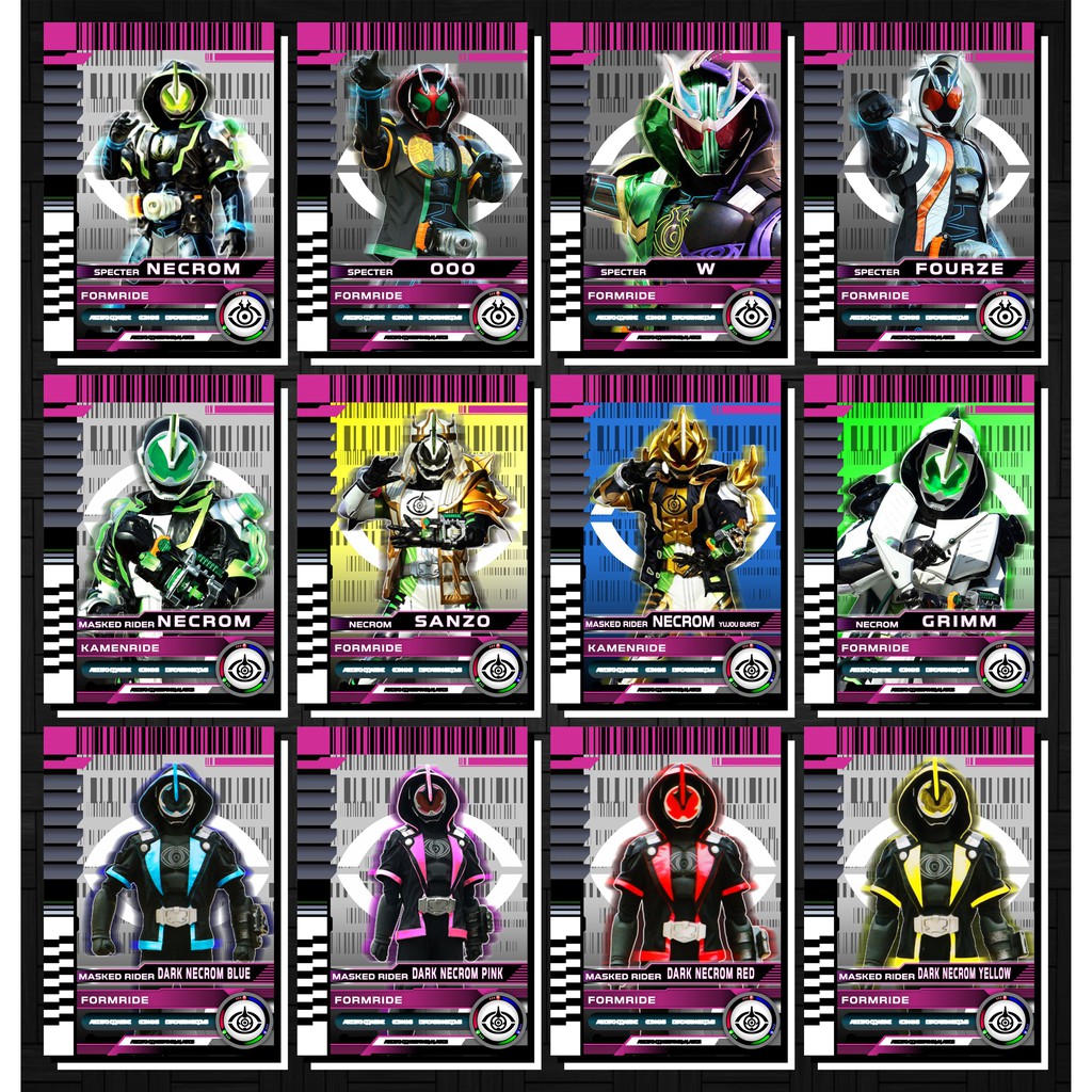 [Độc Quyền Phản Quang 7 Màu] Thẻ Bài (Card) Kamen Rider Ghost