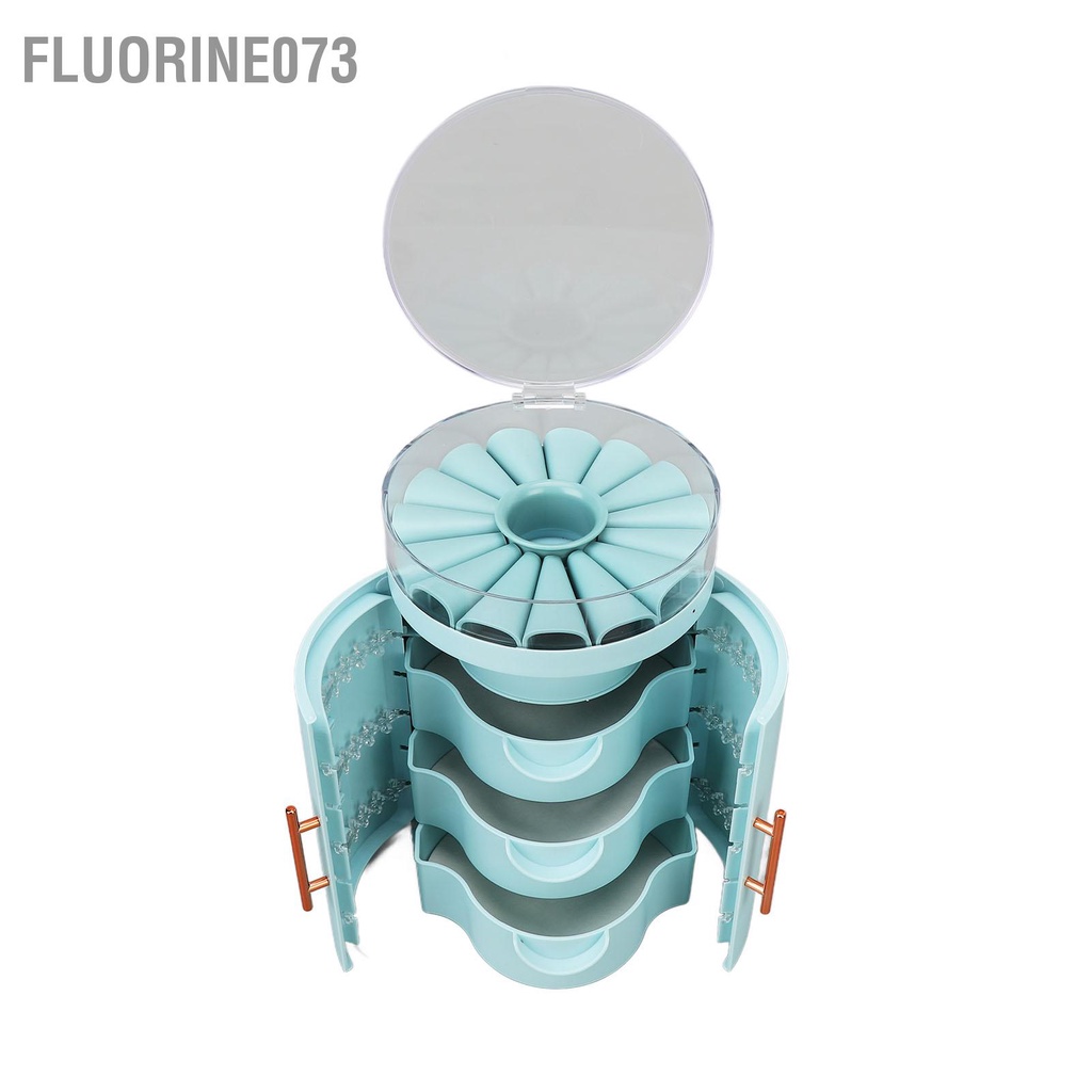 [Hàng Sẵn] Ngăn đựng trang sức cửa đôi 5 lớp【Fluorine073】