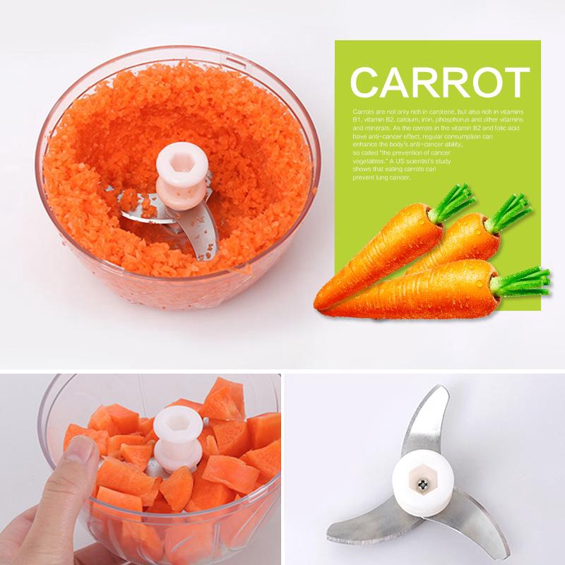 Máy xay thủ công đa năng dùng xay tỏi, thịt, rau, nấm tiện dụng