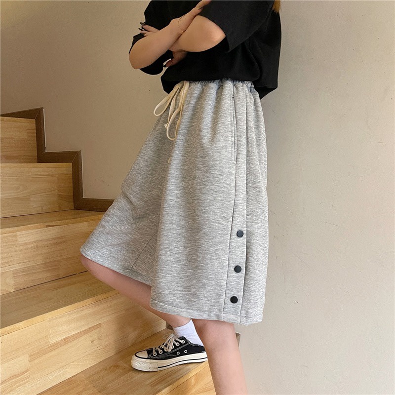 Quần short ZHELIHANGFEI thể thao ống rộng lưng cao thời trang mùa hè cho nữ