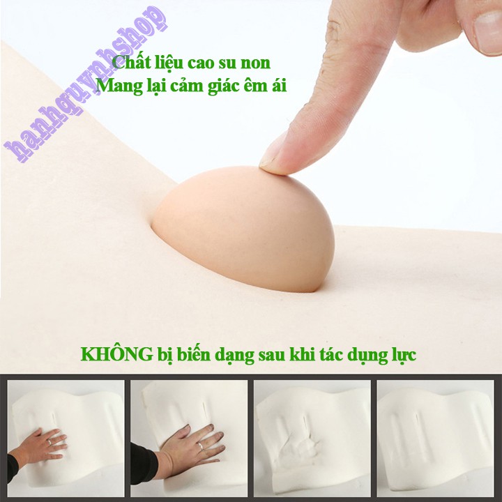 Combo tựa đầu và tựa lưng cao su non cao cấp dành cho  Ô Tô xe hơi