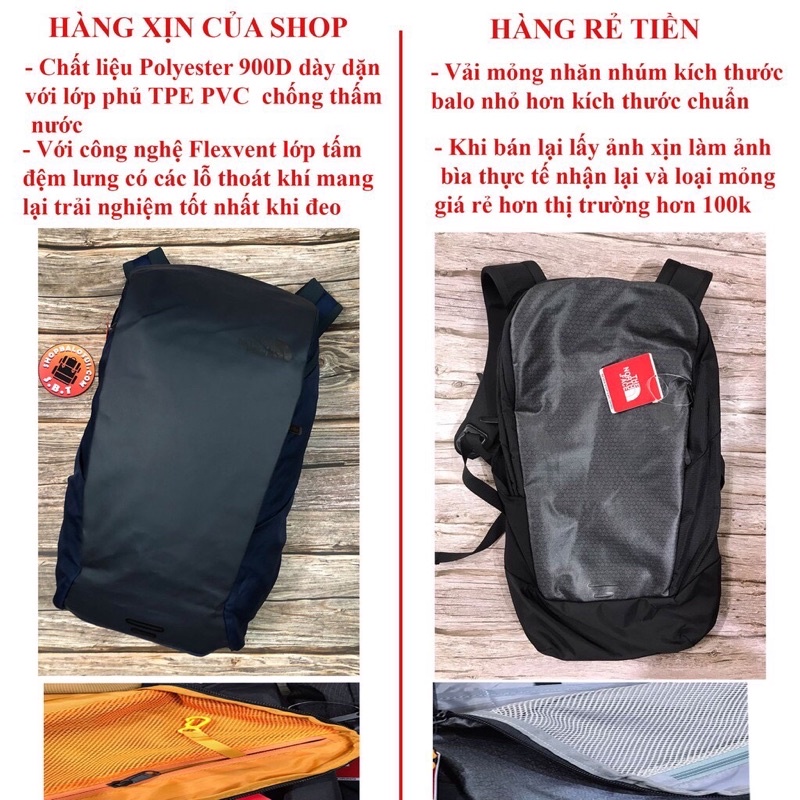 Balo nam The North Face Kaban thể thao du lịch đựng laptop 15 16 17 inch chống nước cao cấp đi làm đi học làm chơi phượt