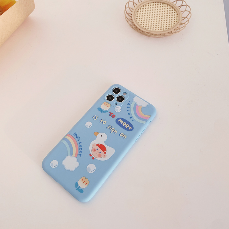 Ốp điện thoại mềm chống sốc họa tiết dễ thương cho IPhone 11 Pro Max 11 Pro 10 X 6s 7 8 Plus Xr Xs Max SE2 2020 | BigBuy360 - bigbuy360.vn