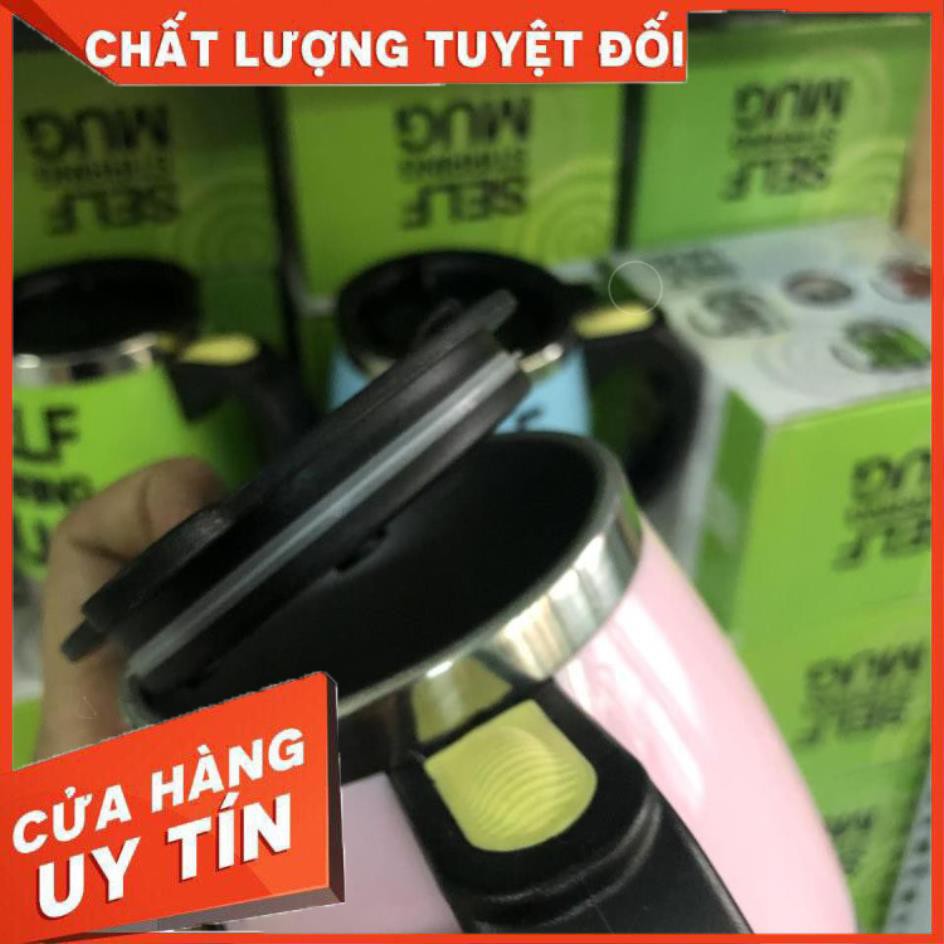 Ly giữ nhiệt uống cà phê - pha sữa - khuấy bột -  thức uống hòa tan - tự khuấy - tiện lợi