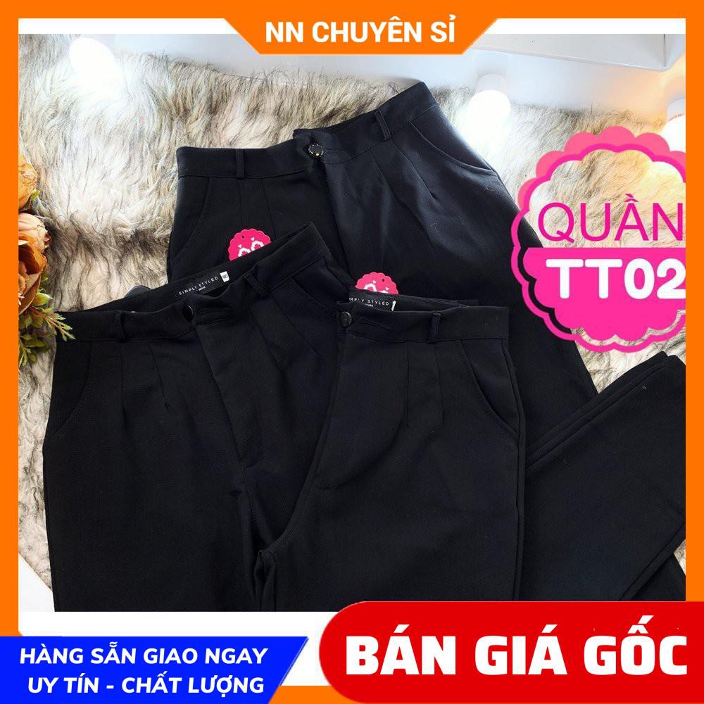 QUẦN TÂY NÚT CỰC XINH TT02 ⚡ẢNH THẬT⚡ QUẦN TÂY ỐNG ĐỨNG