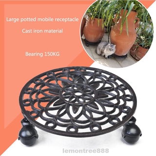 Lock Wheel Cast Iron Moving Rolling Modern Low Noise Plant Stand