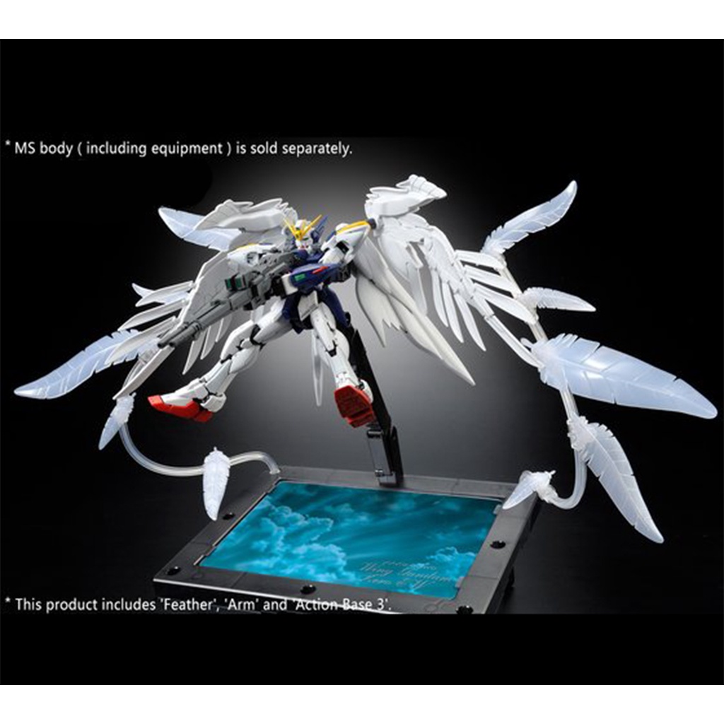 Mô Hình Lắp Ráp Bệ Đỡ Hiệu Ứng Cánh Chim Expansion Effect ”Seraphim Feather” cho RG Wing Zero Gundam