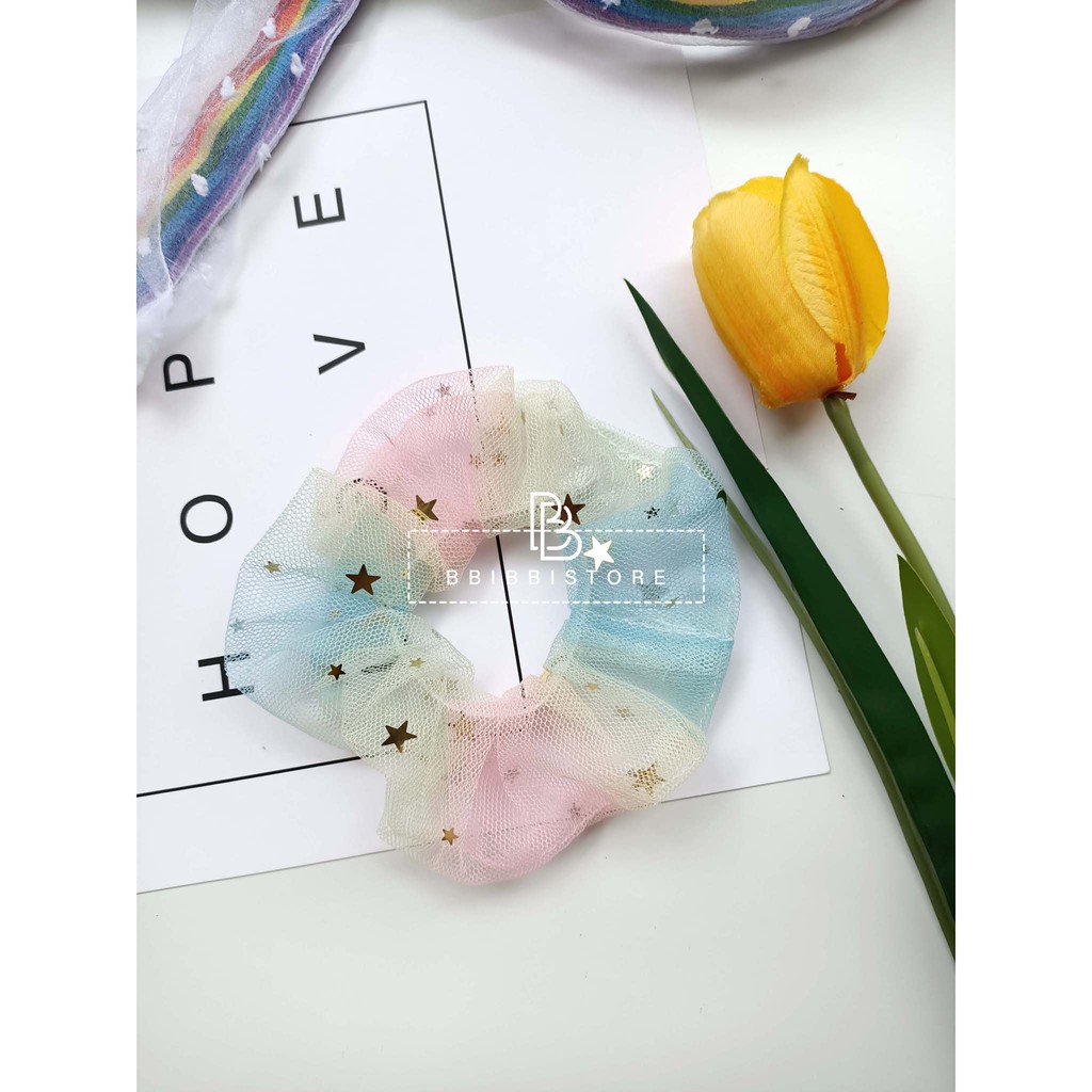 Scrunchies, BỜM CẦU VỒNG ĐỦ LOẠI , HOT HIT, SIÊU XINH