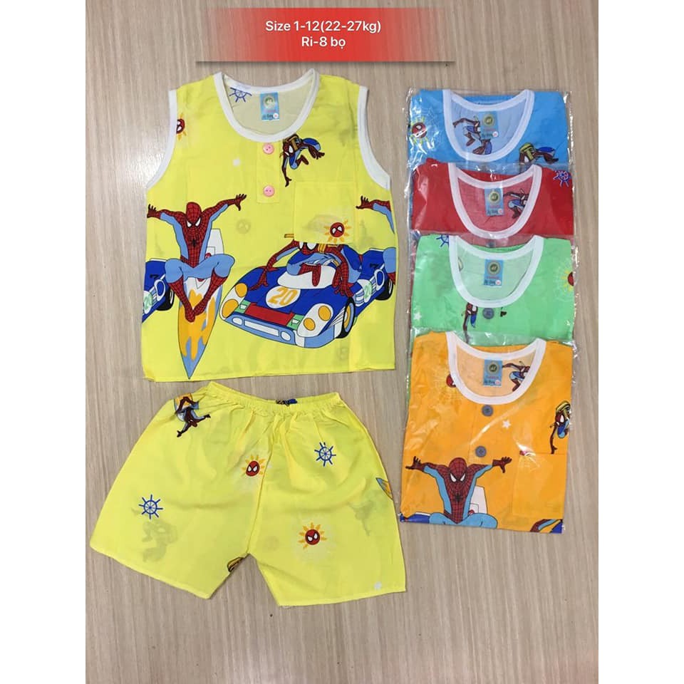 Bộ quần áo 3 lỗ chất lanh siêu mát nhiều màu
