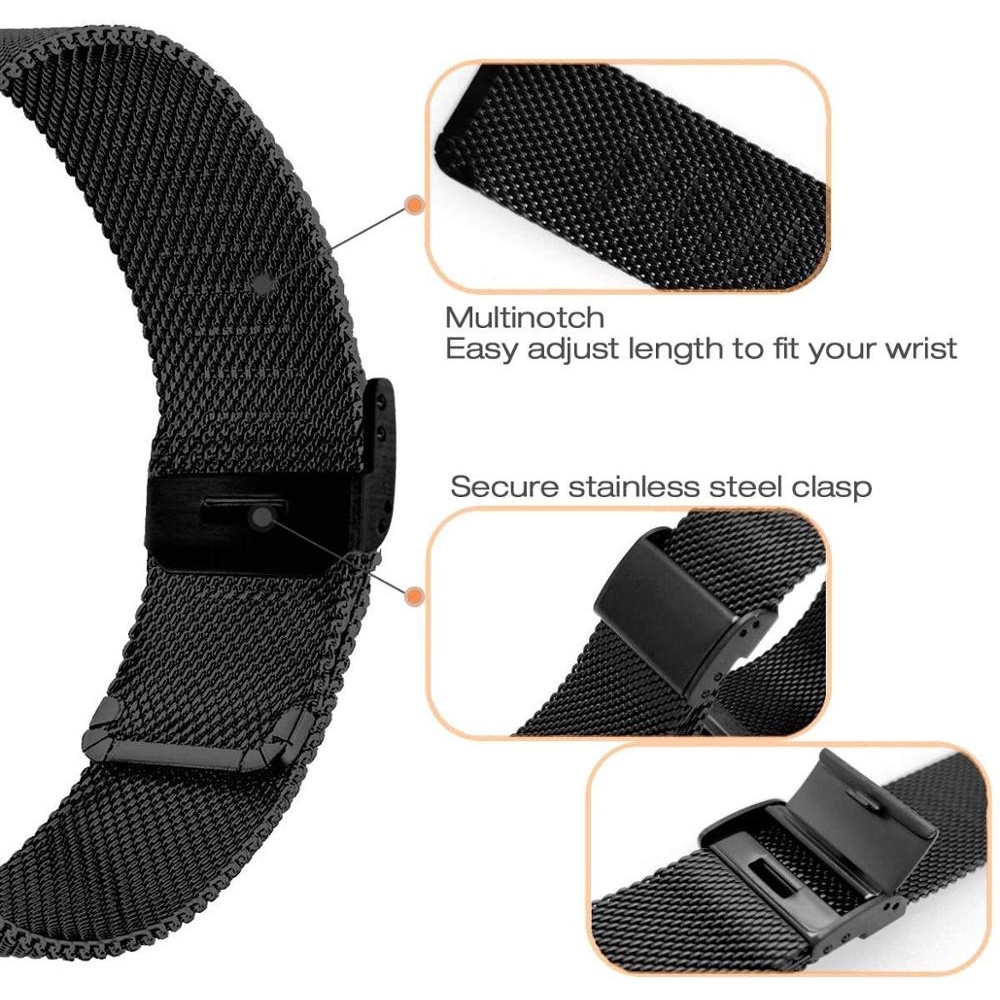 Dây Đeo Inox Milanese Cho Đồng Hồ Thông Minh Xiaomi Huami Amazfit Bip S U Lite GTS 2 Mini / GTR 42mm 20mm