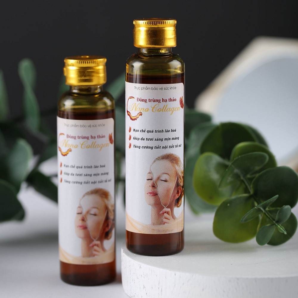 Chai Nước uống Nano Collagen Đông Trùng Hạ Thảo – Hộp 12 chai x 20ml