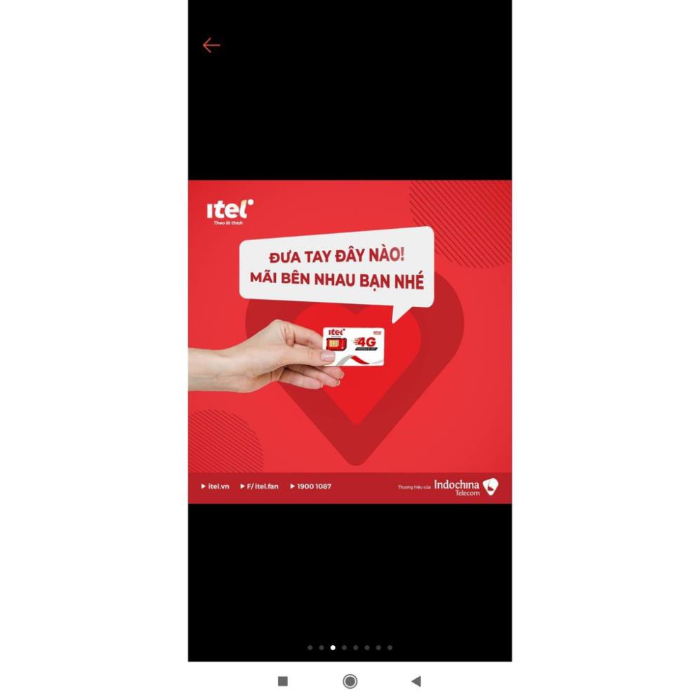 Sim 4G -79k ( chọn số B4) Vinaphone-Itelecom gói 4G có 90gb/tháng (3gb/ngày ) + free gọi vinaphone, phí 77k/tháng