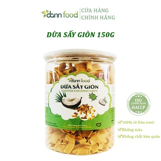Dừa sấy giòn ít đường 150g dann food