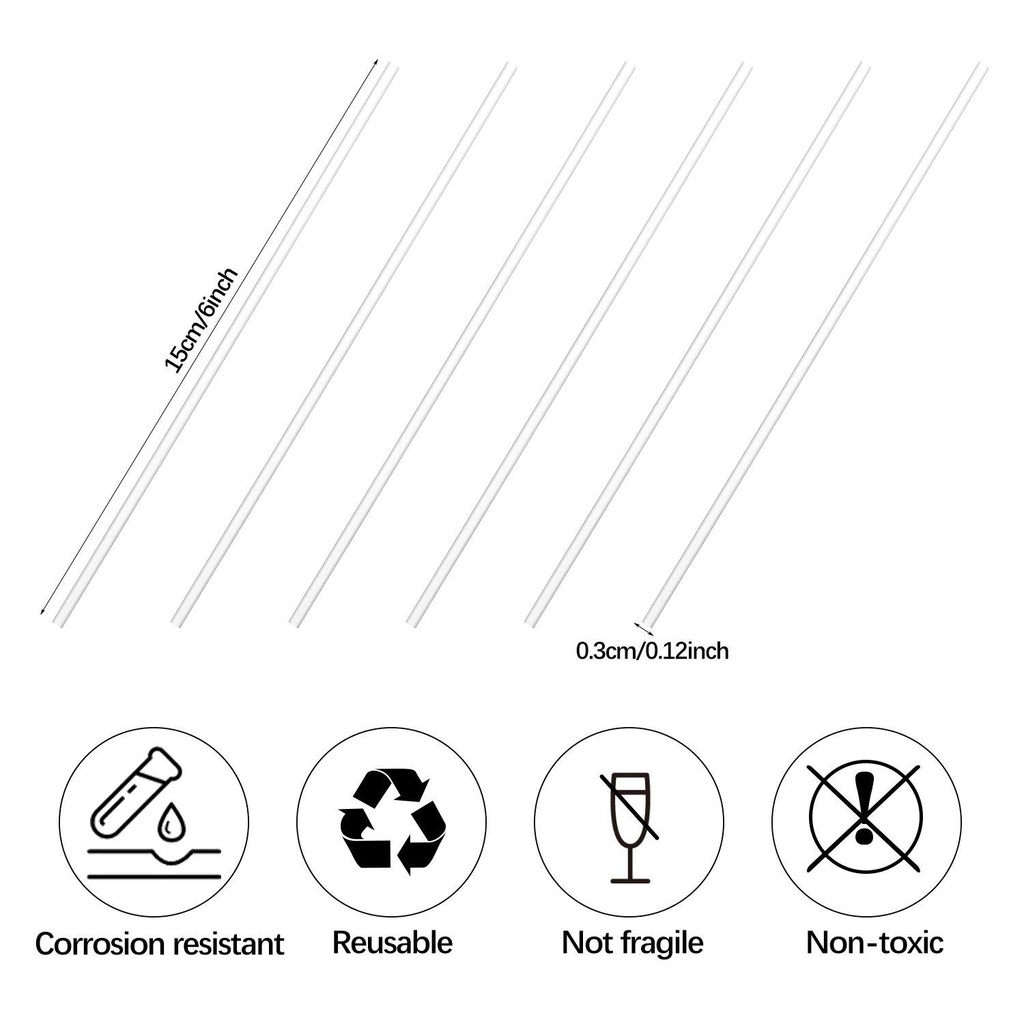 LEISURE Que Kẹo Mút Bằng Nhựa Acrylic Trong Suốt